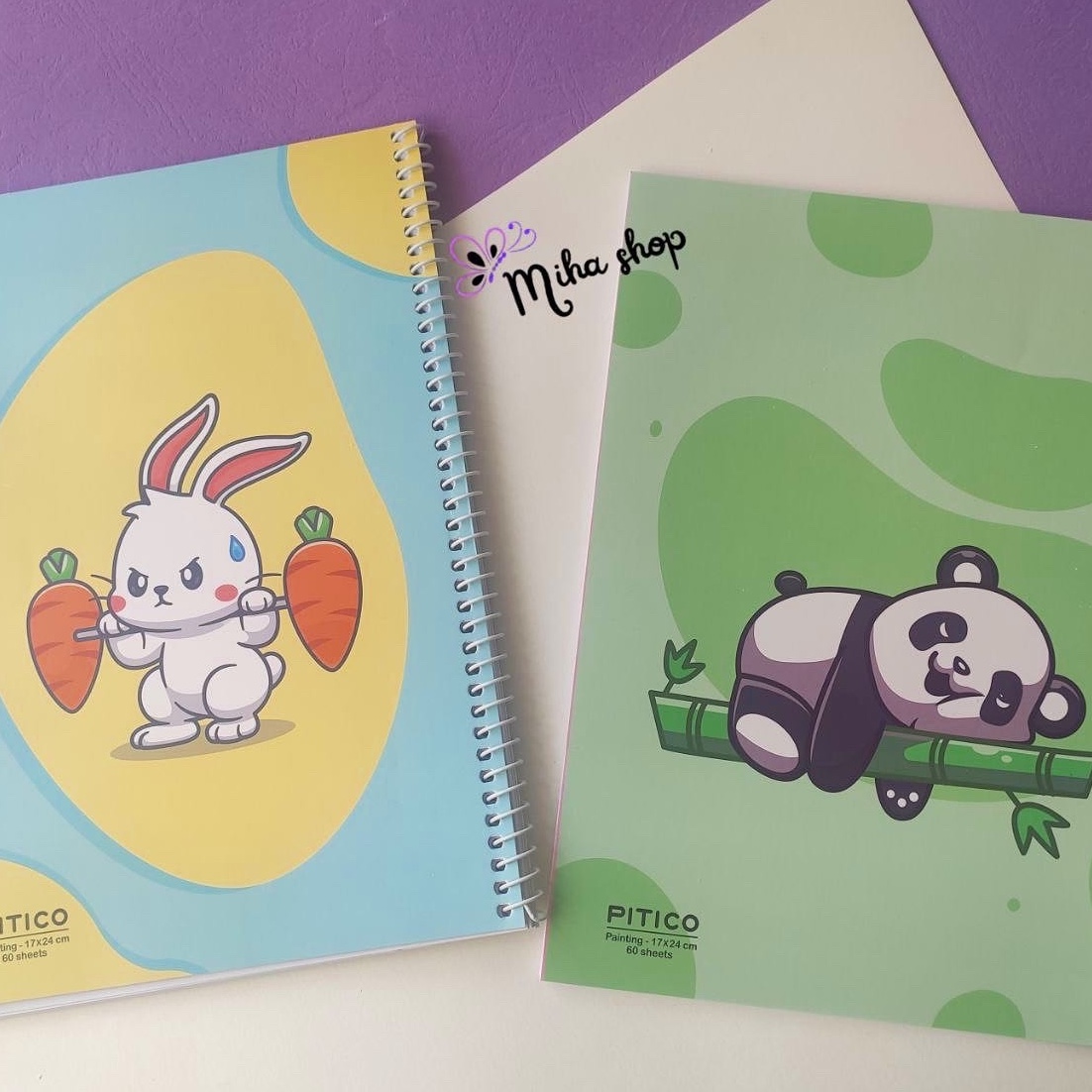 دفترنقاشی سیمی شصت برگ طرح پاندا