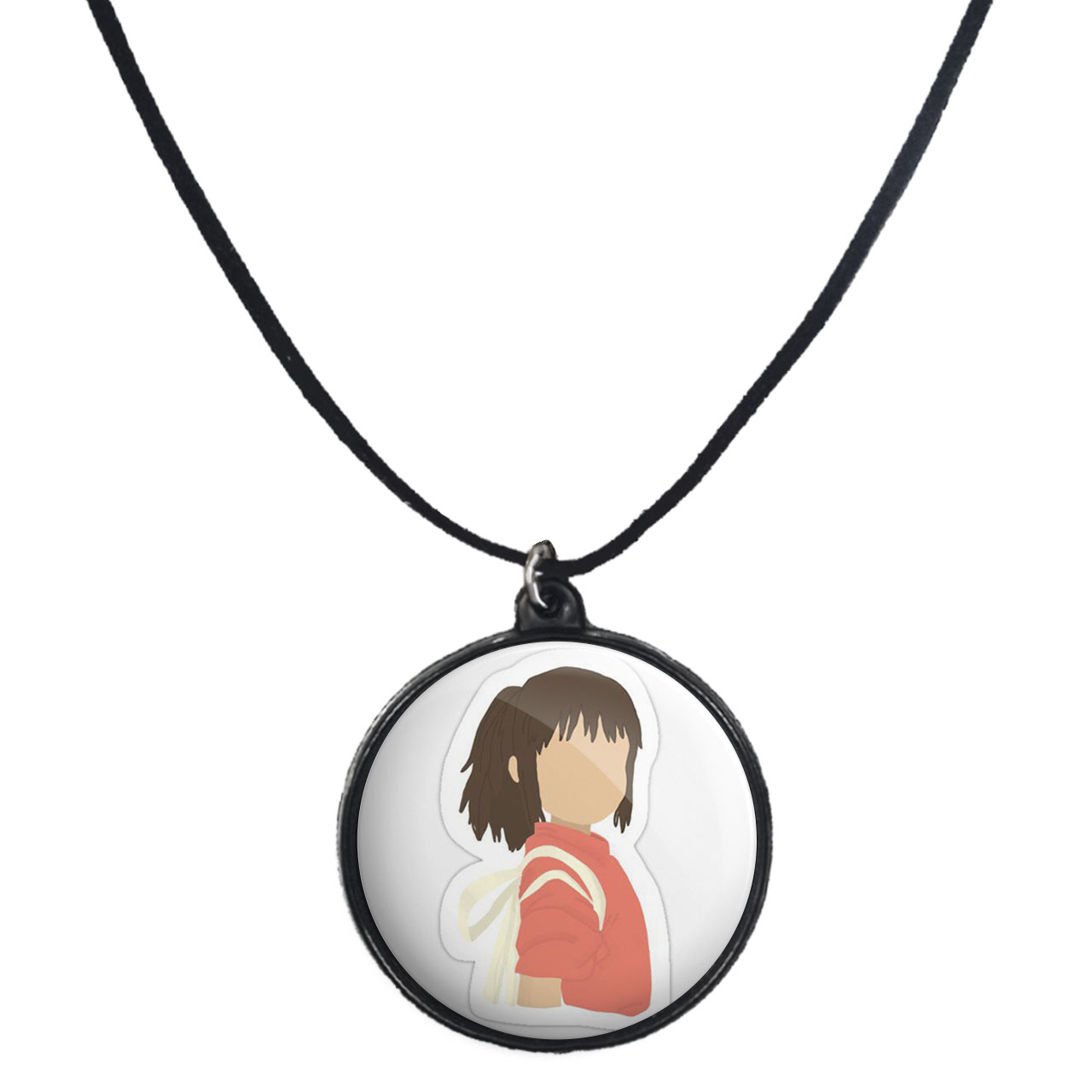 گردنبند پرمانه طرح Spirited Away کد pmb.25665 مدل دو طرفه