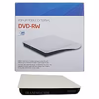باکس دی وی دی اکسترنال لپ تاپ Pop-Up Mobile Sata 9.5mm-USB3 نازک سفید