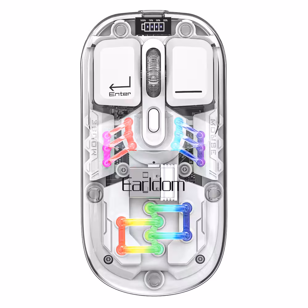 ماوس بی سیم شفاف ارلدام KM16