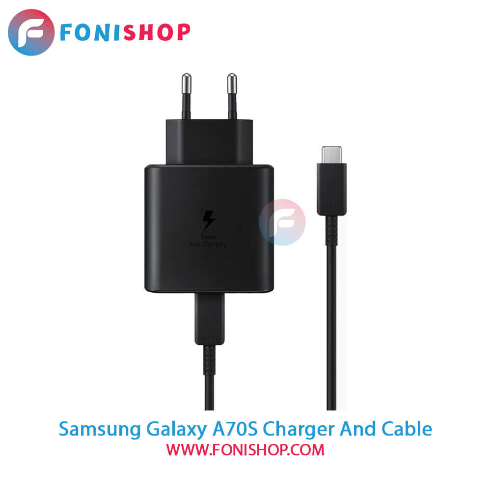 کابل و شارژر فست شارژ اصلی سامسونگ Samsung Galaxy A70s