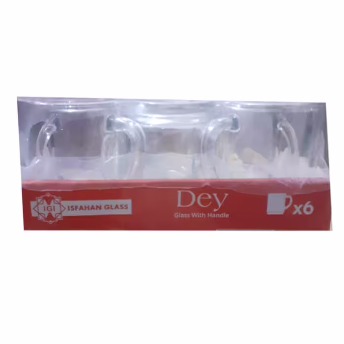 لیوان شیشه و بلور اصفهان مدل Dey کد 432 بسته 6 عددی