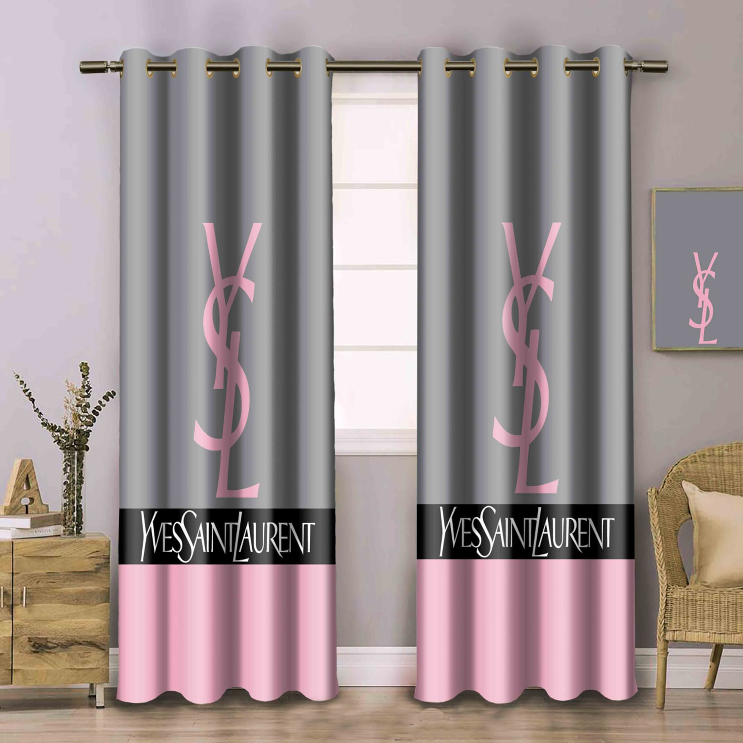 پرده پانچی مدل 6008 سایز 140x280 سانتی متر 