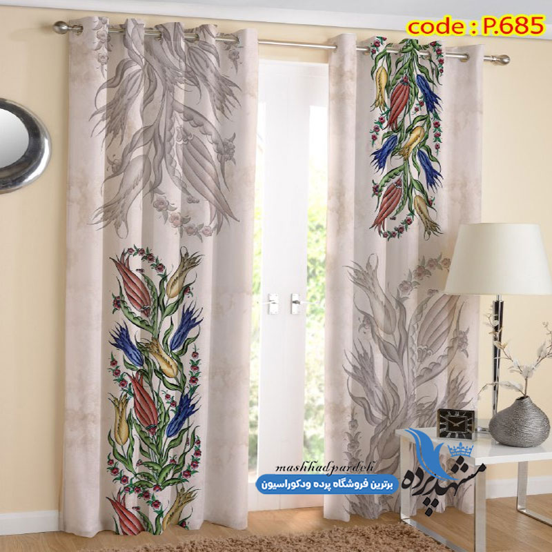 پرده پانچ طرح اسلیمی کد p-685