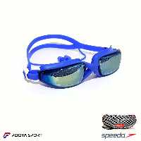 عینک شنا جیوه ای گوشی دار اسپیدو Speedo آبی