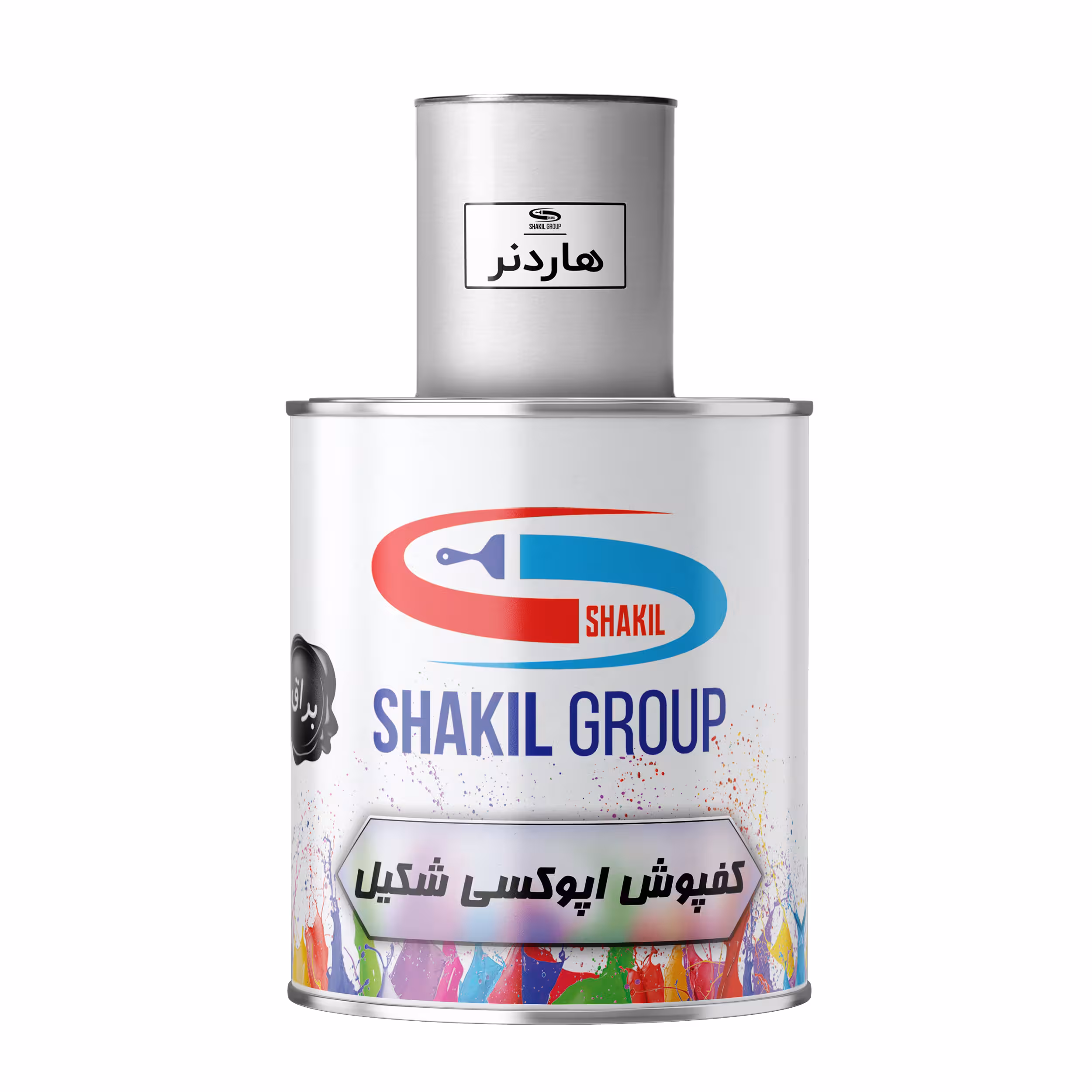 کفپوش اپوکسی آبی براق شکیل مدل FCSH BLU وزن 1 2 کیلوگرم به همراه هاردنر