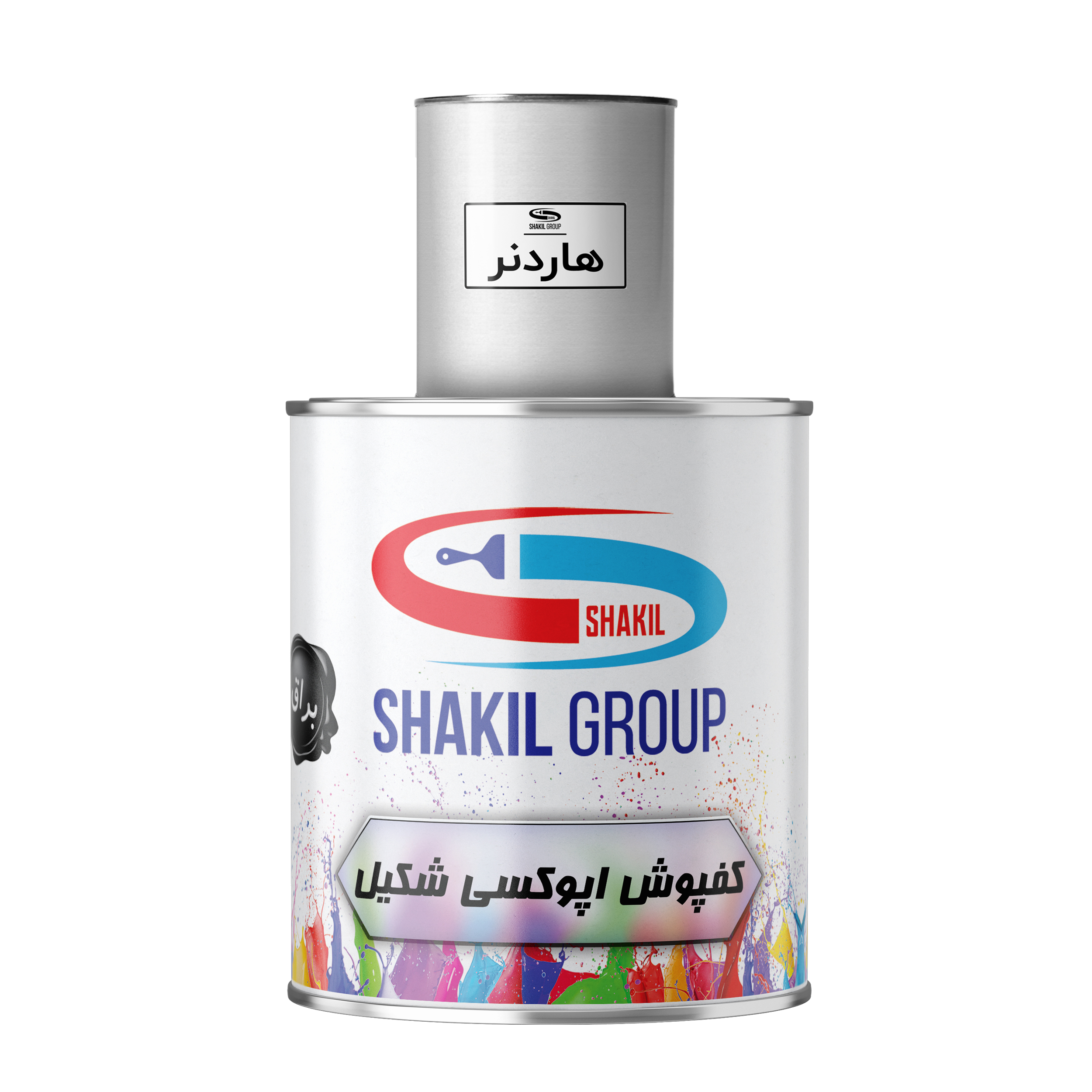  کفپوش اپوکسی آبی براق شکیل مدل FCSH-BLU وزن 12 کیلوگرم به همراه  هاردنر