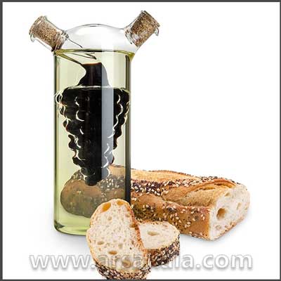 ظرف روغن و سرکه 2 مخزنه طرح انگور