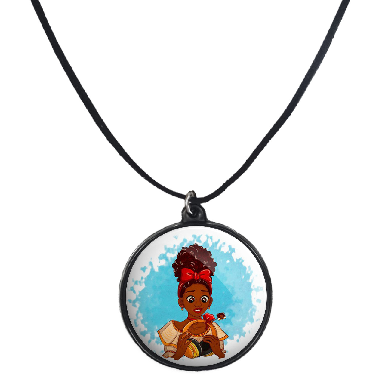 گردنبند پرمانه طرح Encanto کد pmb.26903مدل دو طرفه