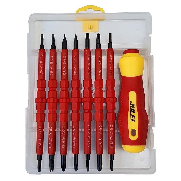 سری پیچ گوشتی یک سر چهارسو یک سر دو سو مدل  DG-1 500  بسته 8 عددی
