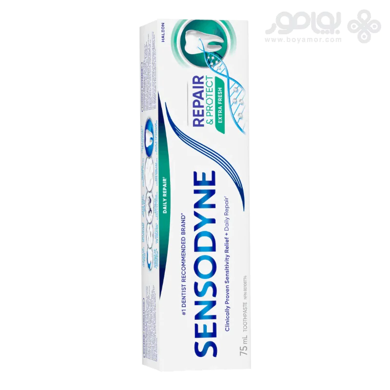 خمیر دندان سنسوداین سری REPAIR AND PROTECT مدل EXTRA FRESH