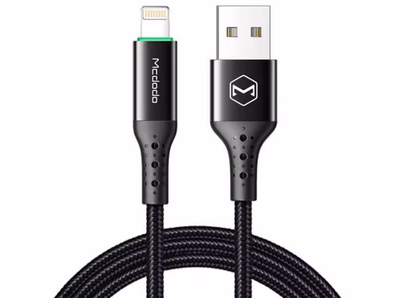 کابل شارژ هوشمند لایتنینگ مک دودو Mcdodo Auto Power Off Lightninig Cable 1.8m CA-741