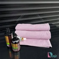 حوله حمامی طرح گلوریا رنگ یاسی روشن