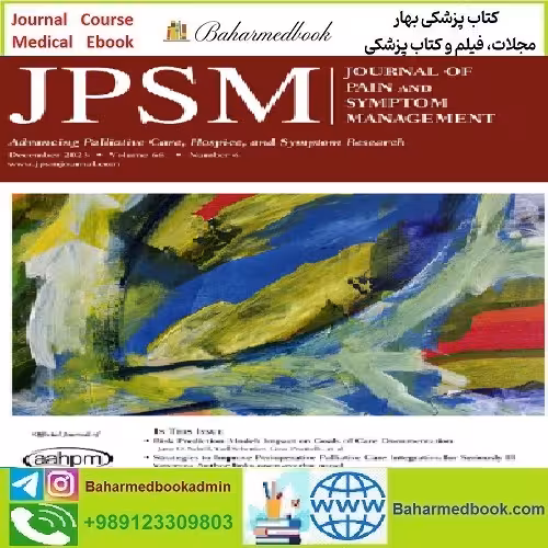 Journal of Pain and Symptom Management Volume 66 Issue 1 to