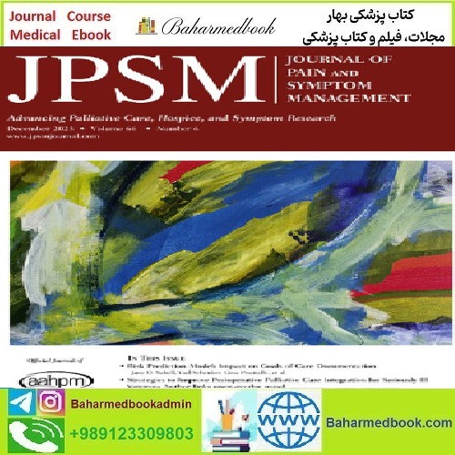 Journal of Pain and Symptom Management Volume 66 Issue 1 to