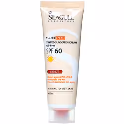 کرم ضد آفتاب SPF60 رنگ برنزه سی گل