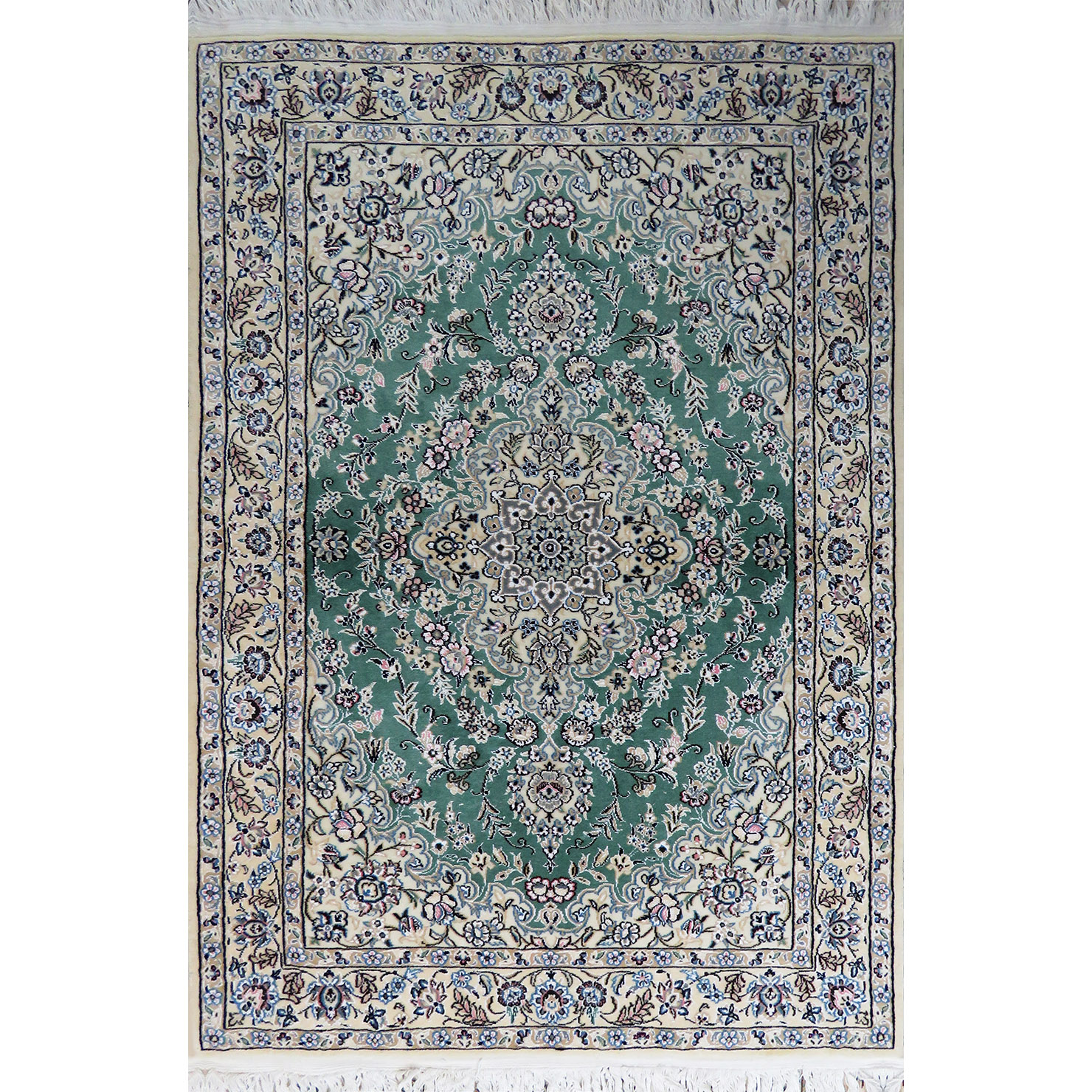 فرش دستبافت یک ونیم متری مدل نائین کد 508