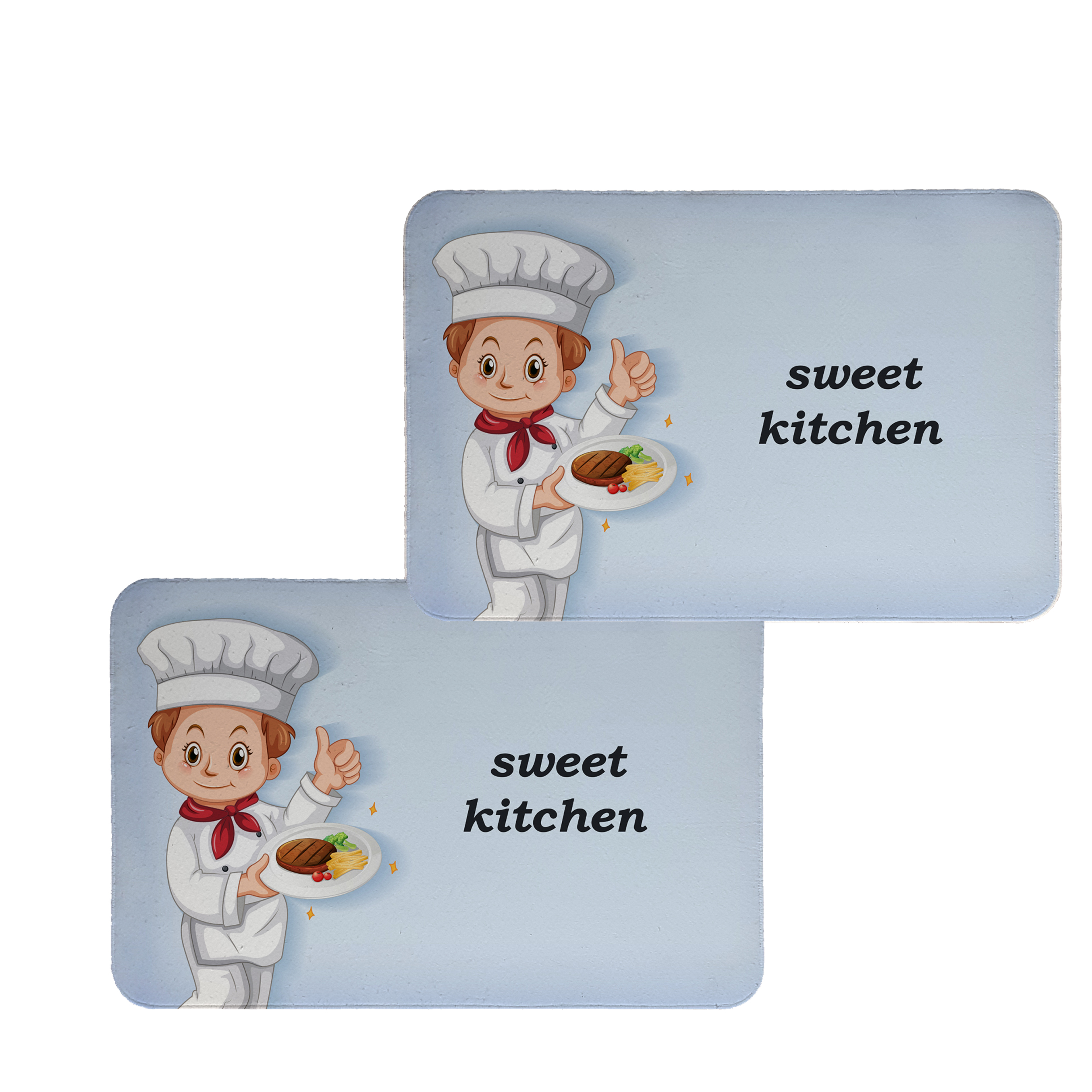 زیربشقابی طرح سرآشپز کد 8378 مجموعه 2 عددی