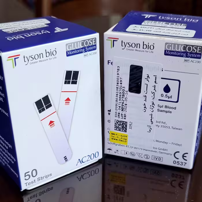 نوار تست قند خون tyson bio

