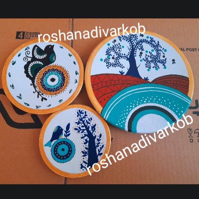 دکوری دیواری چشمی سه عددی زیبا