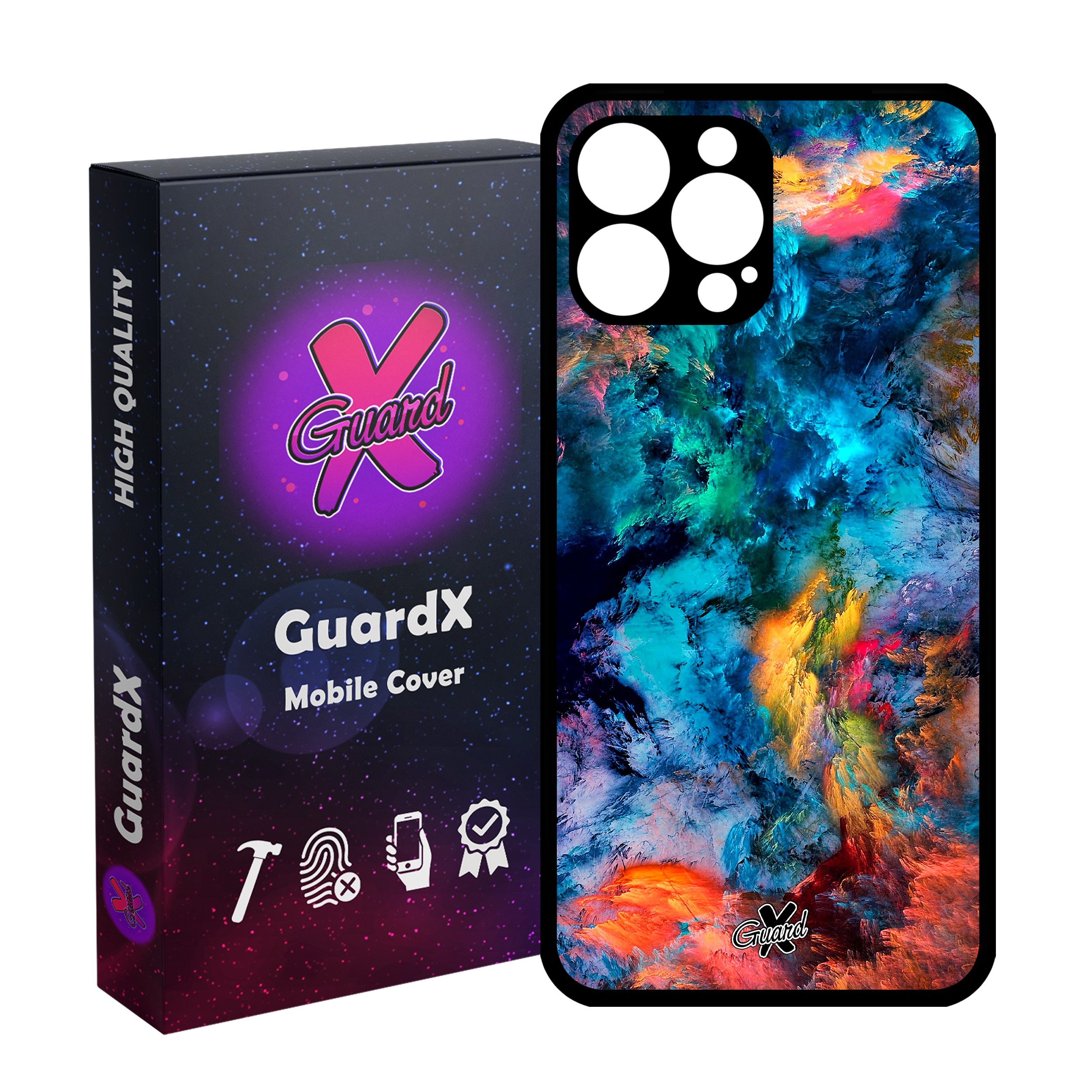 کاور گارد ایکس طرح Colors مدل Glass10117 مناسب برای گوشی موبایل اپل iPhone 12 Pro Max