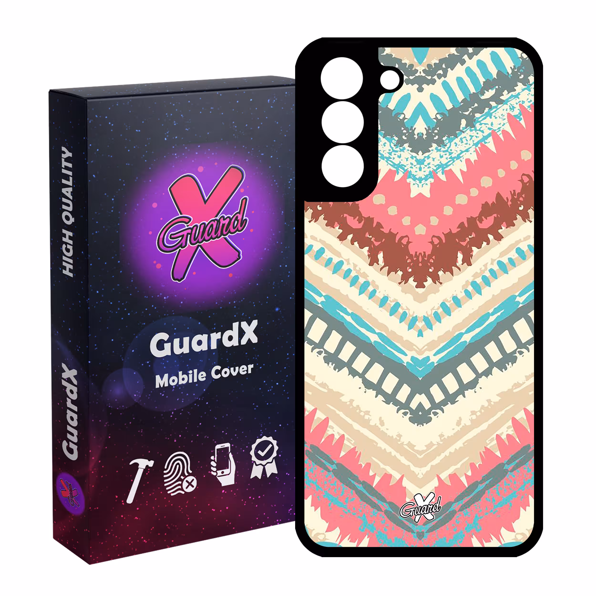 کاور گارد ایکس طرح Colors مدل Glass10129 مناسب برای گوشی موبایل سامسونگ Galaxy S21 FE