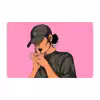 ماوس پد طرح دختر صورتی - pink girl مدل mpb347