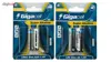 باتری قلمی و نیم قلمی گیگاسل مدل Super Alkaline - بسته 4 عددی