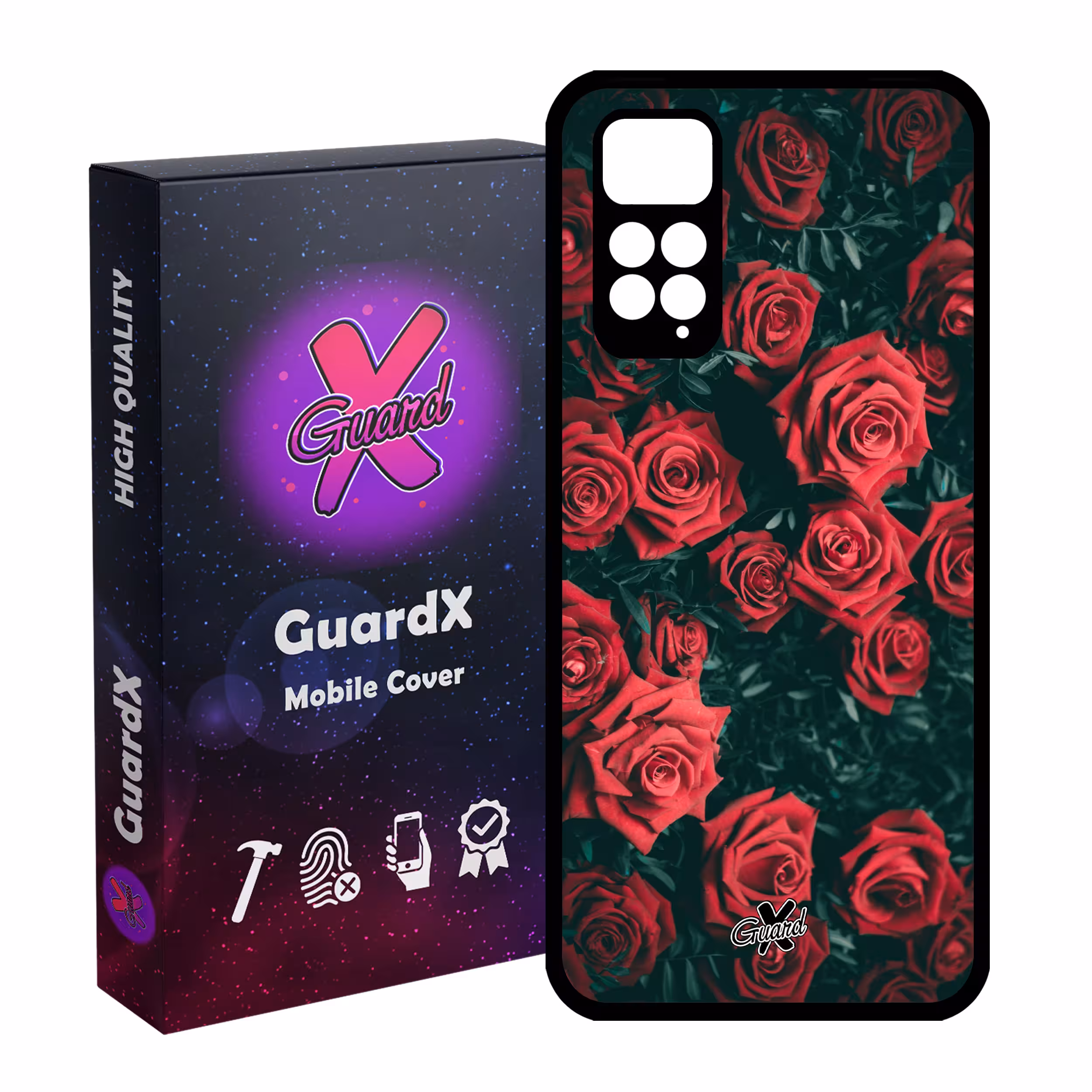 کاور گارد ایکس طرح Flower مدل Glass10208 مناسب برای گوشی موبایل شیائومی Redmi Note 11S/ Note 11 4G