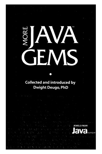 خرید و دانلود نسخه کامل کتاب More Java Gems (SIGS Reference Library)