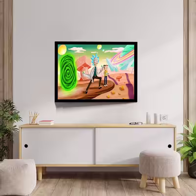 تابلو مدل rick and morty کد F-15032