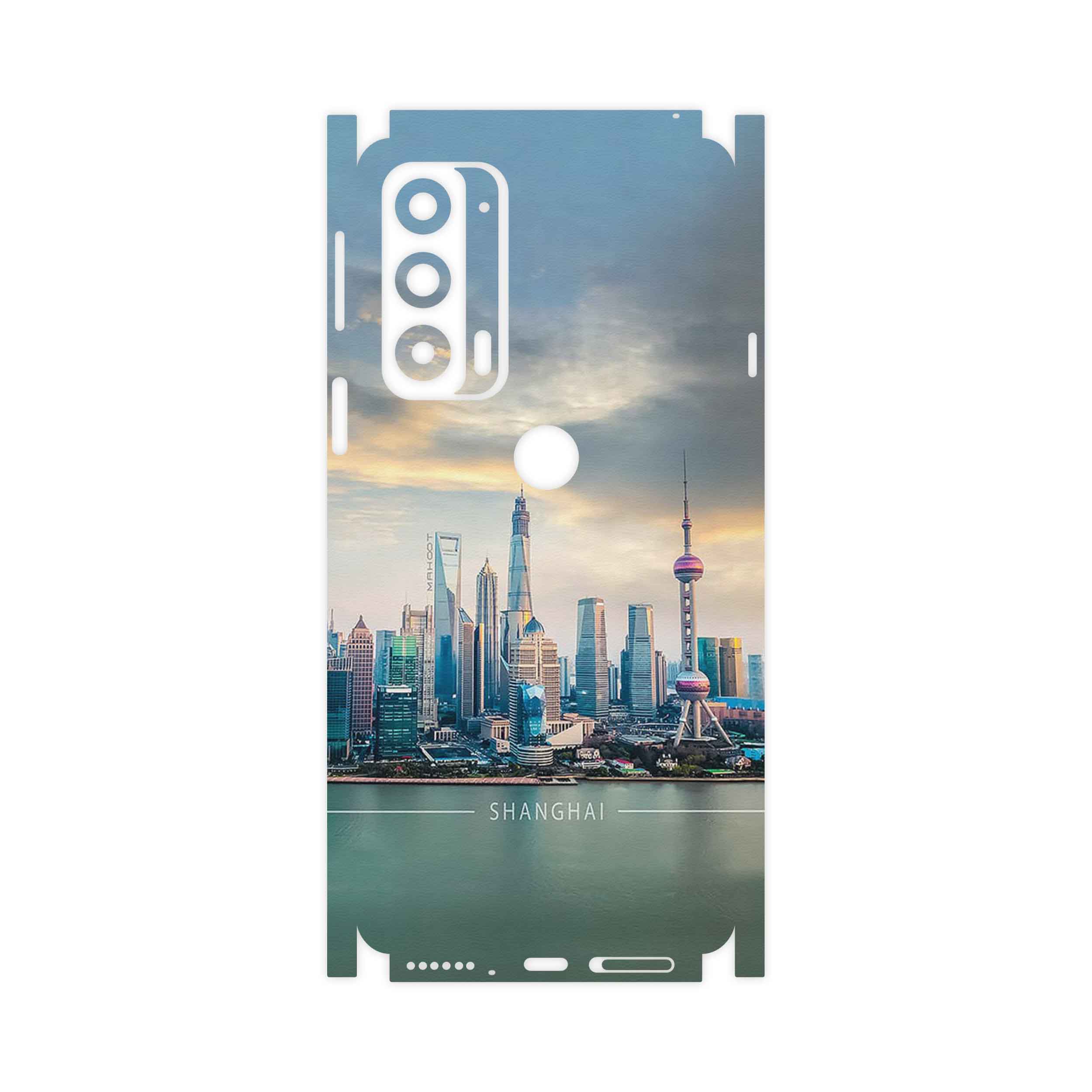 برچسب پوششی ماهوت مدل Shanghai_City-FullSkin مناسب برای گوشی موبایل موتورولا Edge 20