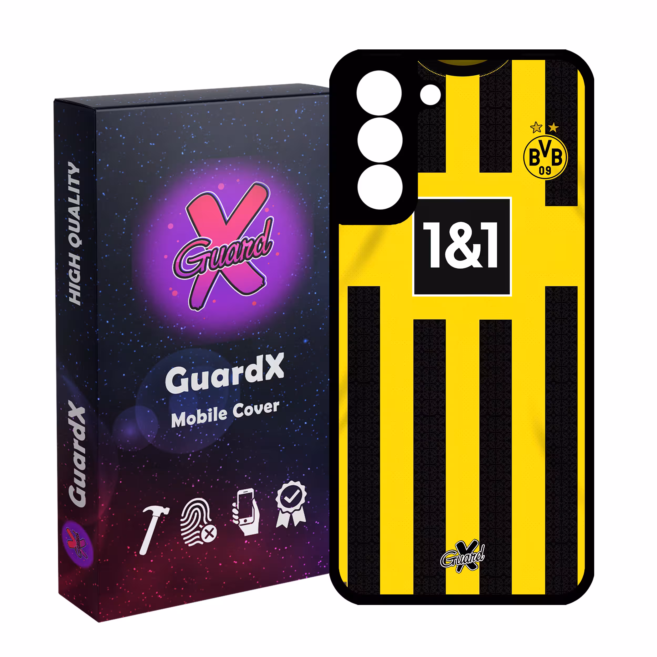 کاور گارد ایکس طرح دورتموند مدل Glass10466 مناسب برای گوشی موبایل سامسونگ Galaxy S21 FE