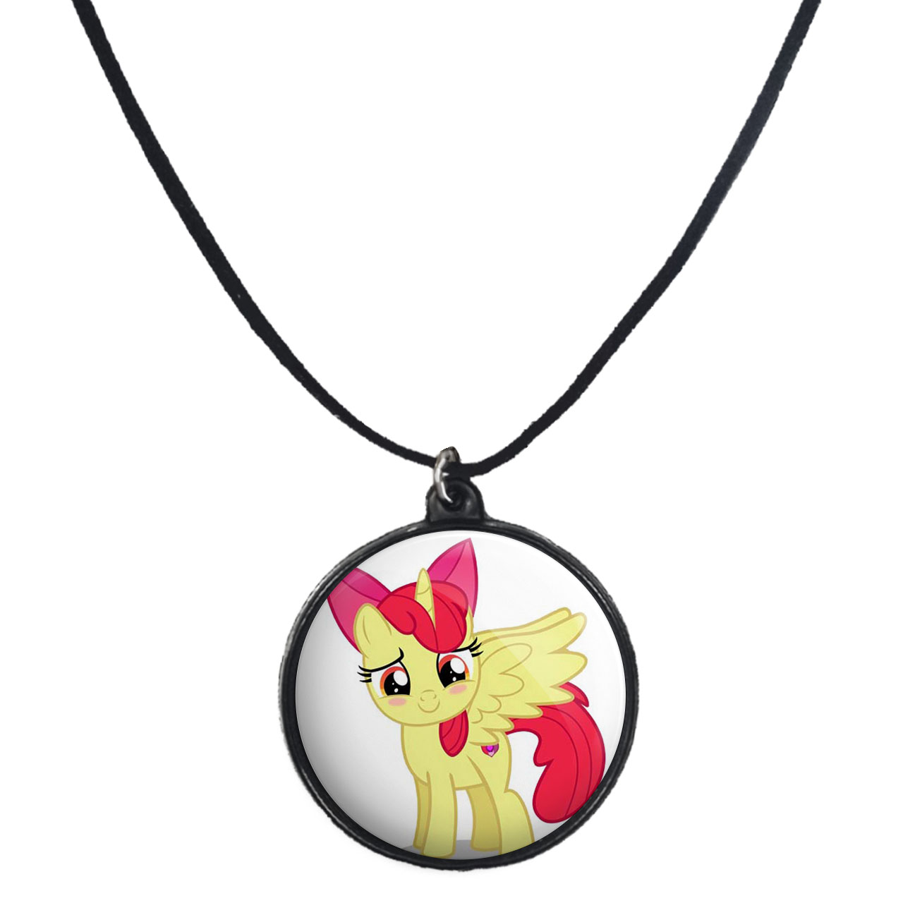 گردنبند پرمانه طرح یونیکورن کد pmb.2267 مدل دو طرفه