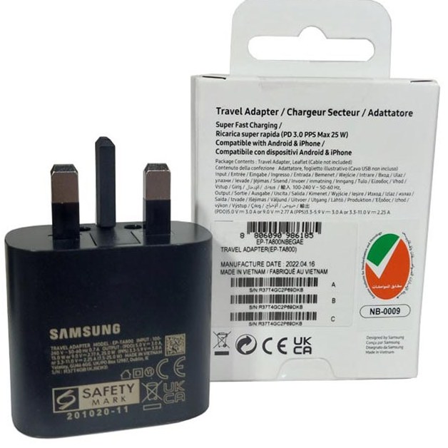 کلگی شارژر سوپر فست SAMSUNG  25W - صدرصد اورجینال