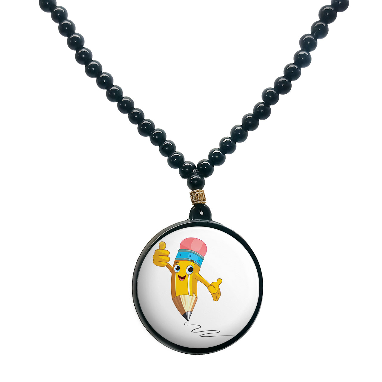 گردنبند پرمانه طرح جشن الفبا کد pmd.22609 مدل دو طرفه