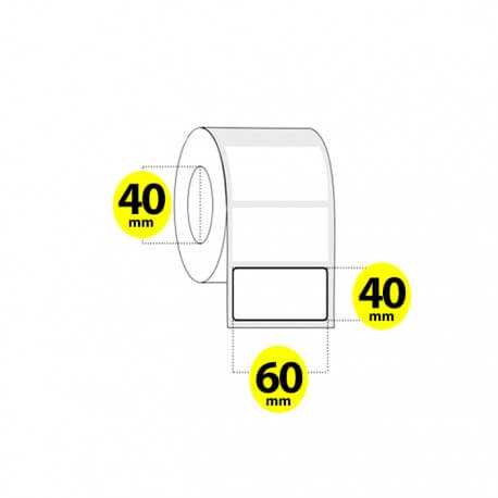 لیبل برچسب پی وی سی 60×40