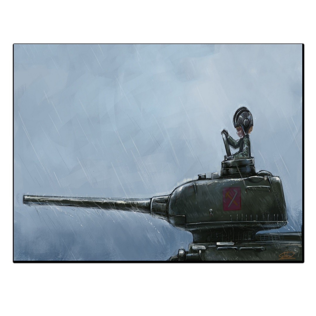 تابلو شاسی بکلیت طرح انیمه دختران و تانک مدل SH-S6030