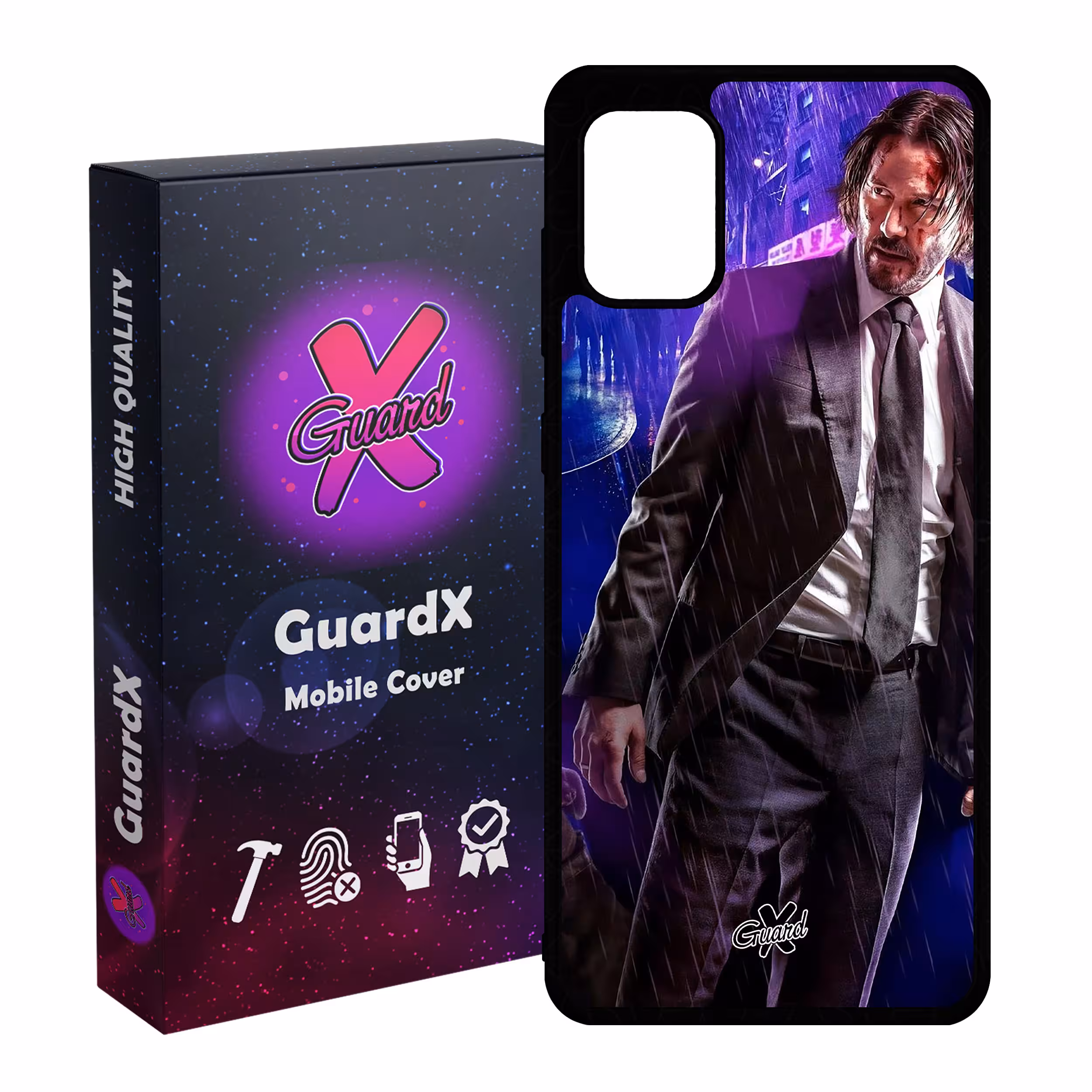 کاور گارد ایکس طرح John Wick مدل Glass10124 مناسب برای گوشی موبایل سامسونگ Galaxy A31