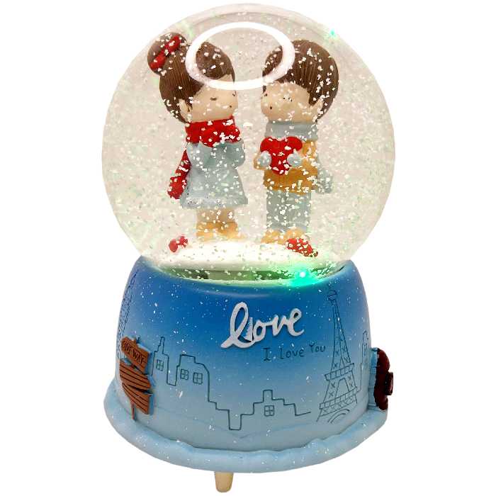 گوی موزیکال مدل پمپی Love طرح عشق و شادی کد PA4022