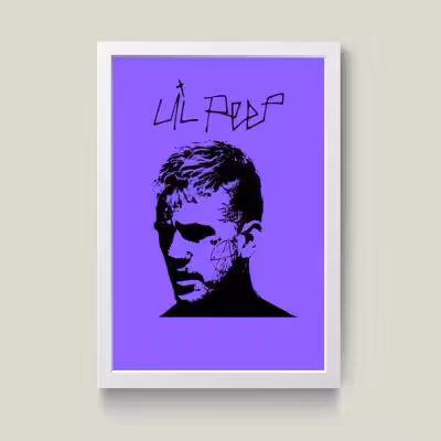 تابلو مدل لیل پیپ Lil Peep کد m2517-w