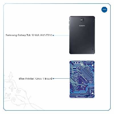 برچسب پوششی ماهوت مدل Blue Printed Circuit Board مناسب برای تبلت سامسونگ Galaxy Tab S2 8.0 2015 T710