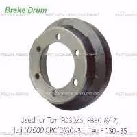 کاسه چرخ جلو لیفتراک تی سی ام مدل Tcm FD30Z5 , FB30-6/-7 , Heli H2000 CPC(D)30~35 , Teu FD30~35