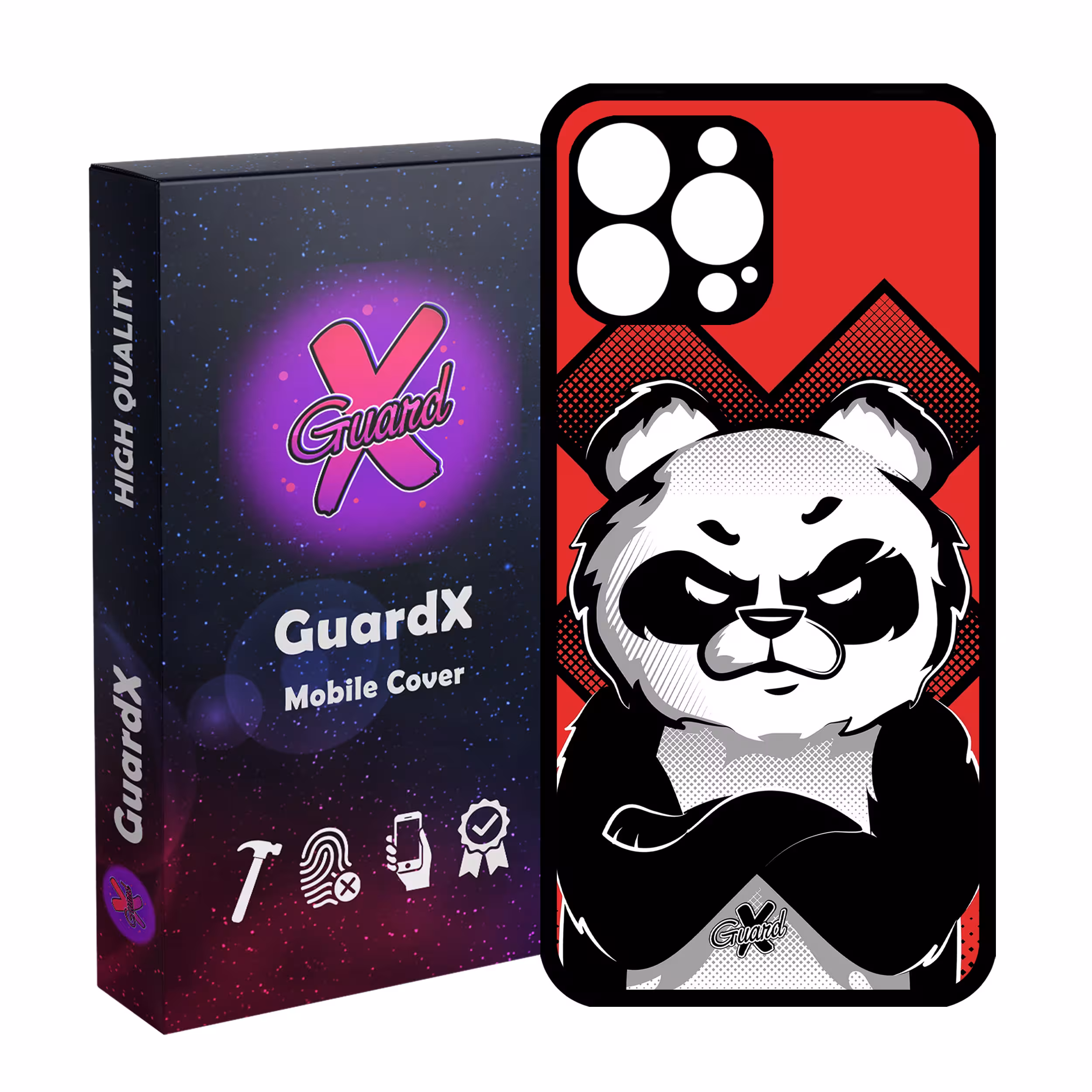 کاور گارد ایکس طرح Panda مدل Glass10301 مناسب برای گوشی موبایل اپل iPhone 13 Pro Max