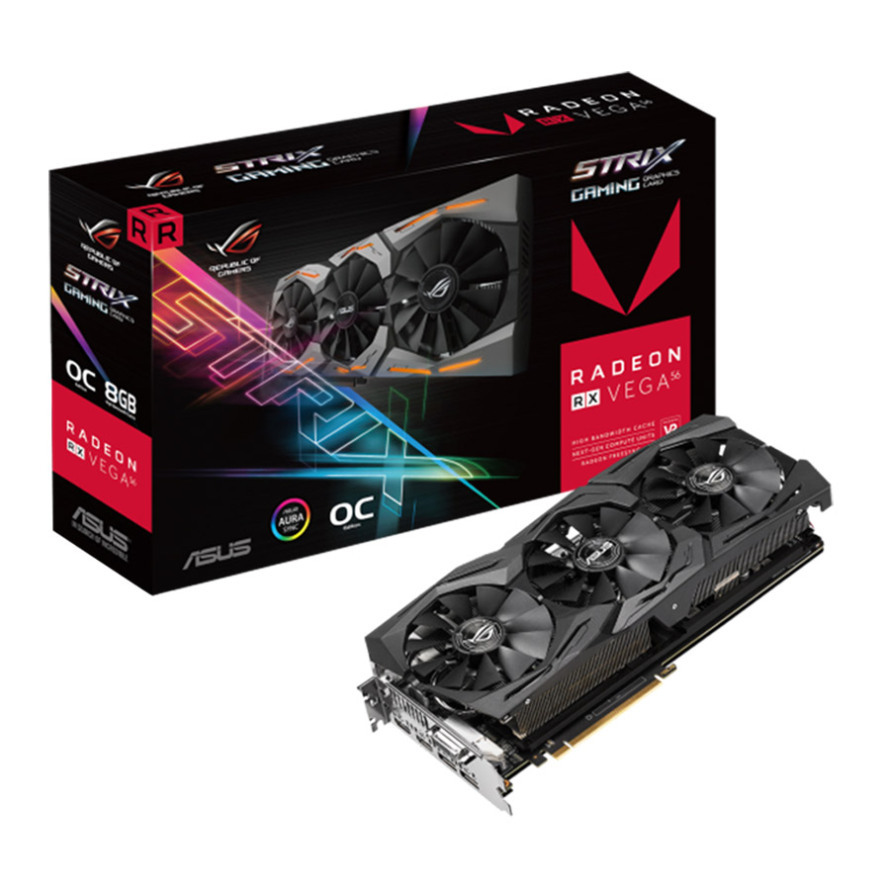 کارت گرافیک ایسوس ROG STRIX RX VEGA56 O8G GAMING