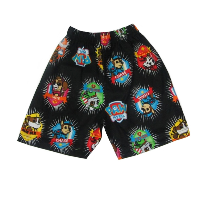 شلوارک بچگانه مدل سگ نگهبان کد PAw-004 رنگ مشکی