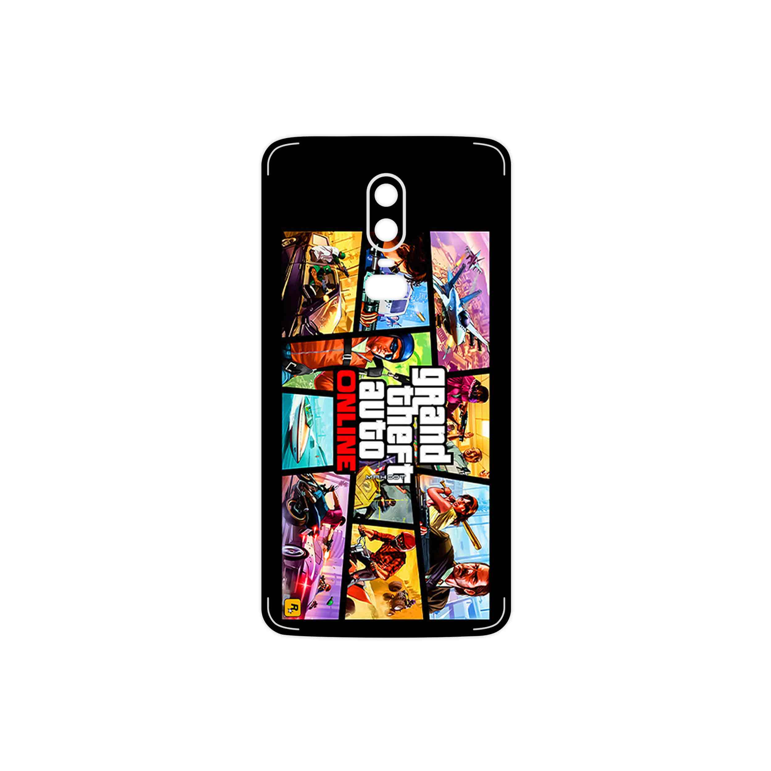 برچسب پوششی ماهوت مدل GTA Online Game Series مناسب برای گوشی موبایل وان پلاس 6