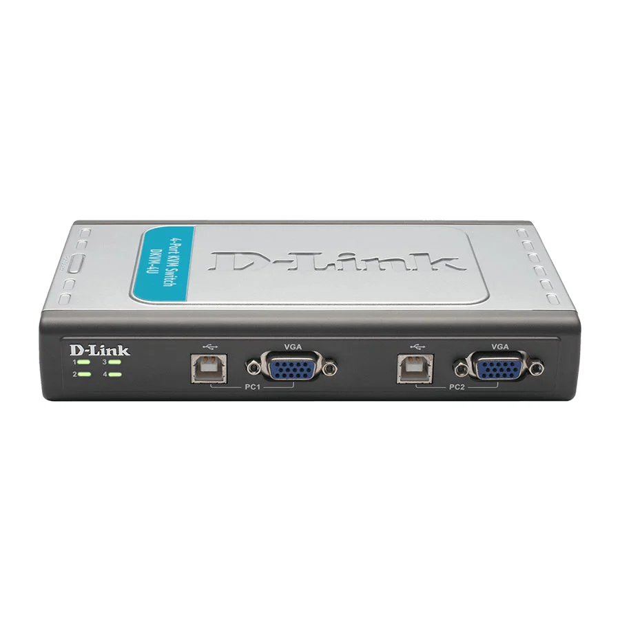 سوئیچ کی وی ام 4 پورت دی لینک DKVM-4U USB