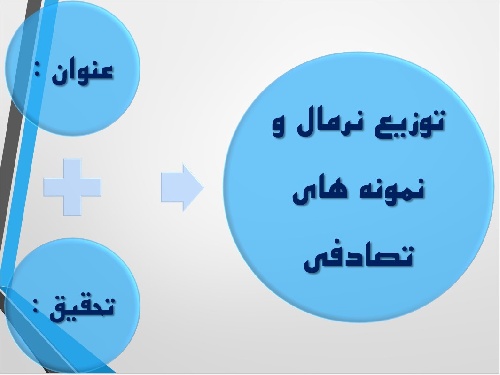 تحقیق توزیع نرمال و نمونه های تصادفی