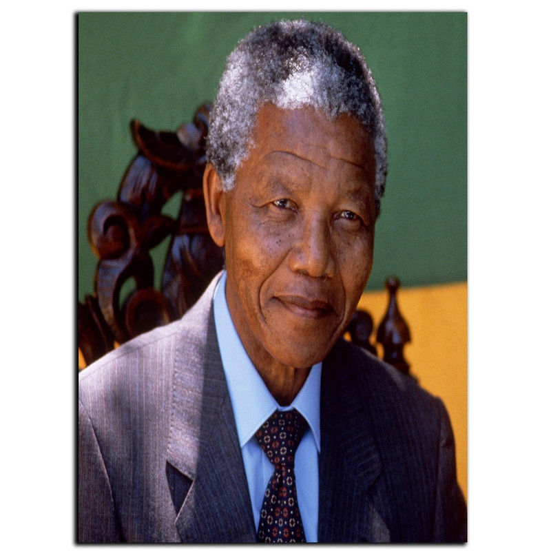 تابلو شاسی بکلیت طرح مشاهیر نلسون ماندلا مدل SH-7056 | دنیای قاب